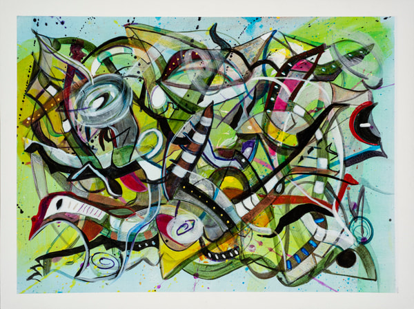 Steve Downs abstract painting