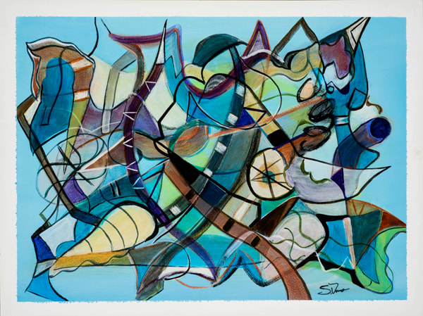 Steve Downs abstract painting