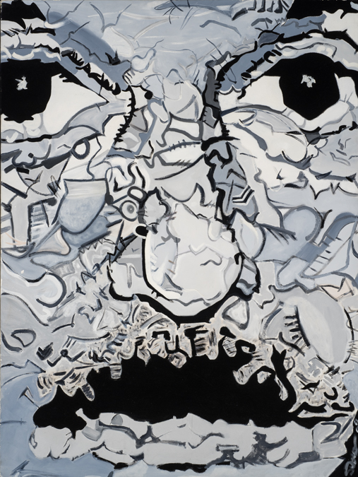 Steve Downs abstract portrait painting