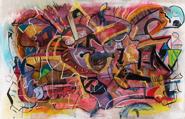 Steve Downs abstract painting