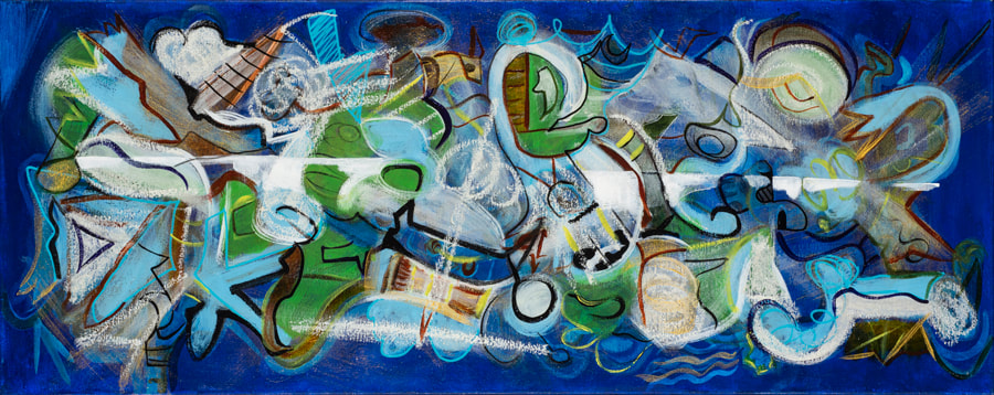 Steve Downs abstract painting