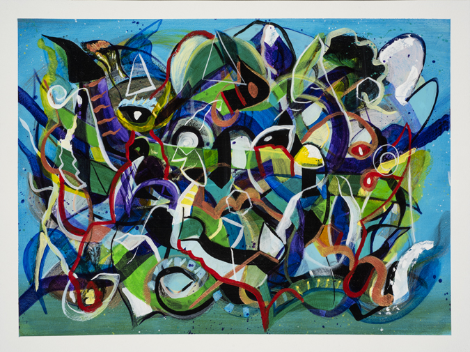 Steve Downs abstract painting