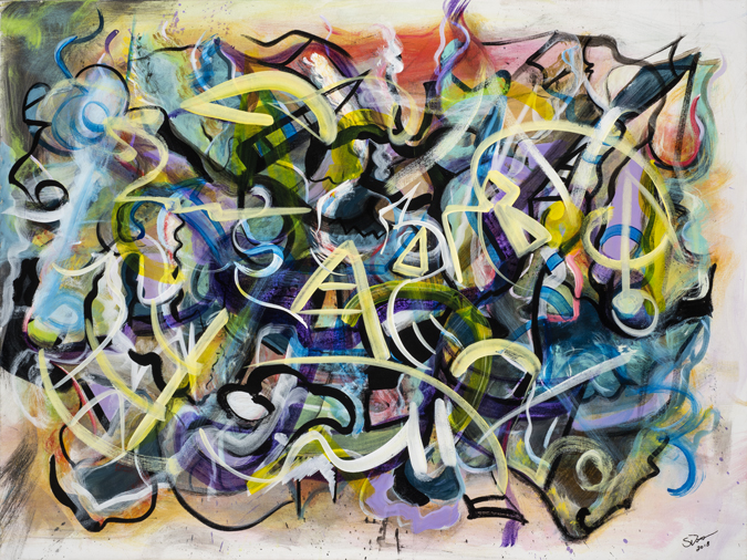 Steve Downs abstract painting