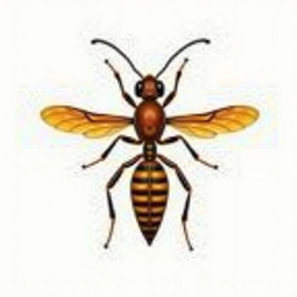 Mud Dauber: Wing / Body Pattern