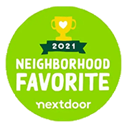 Nextdoor Neighborhood Favorite 2021 award badge for Beecasso.