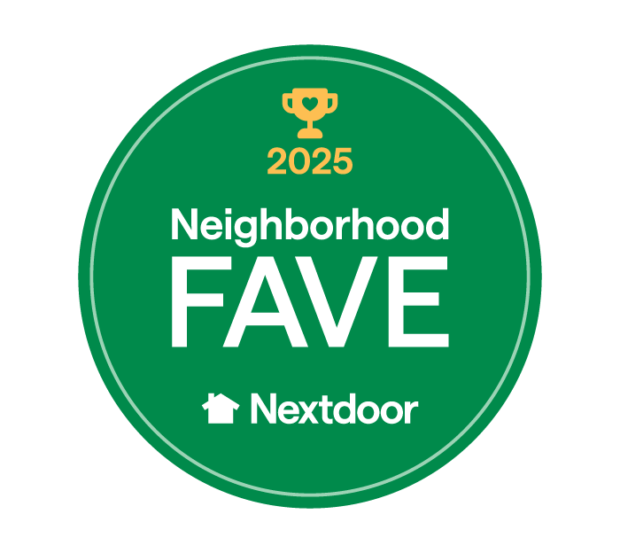 Nextdoor Neighborhood Favorite 2025 award badge for Beecasso.